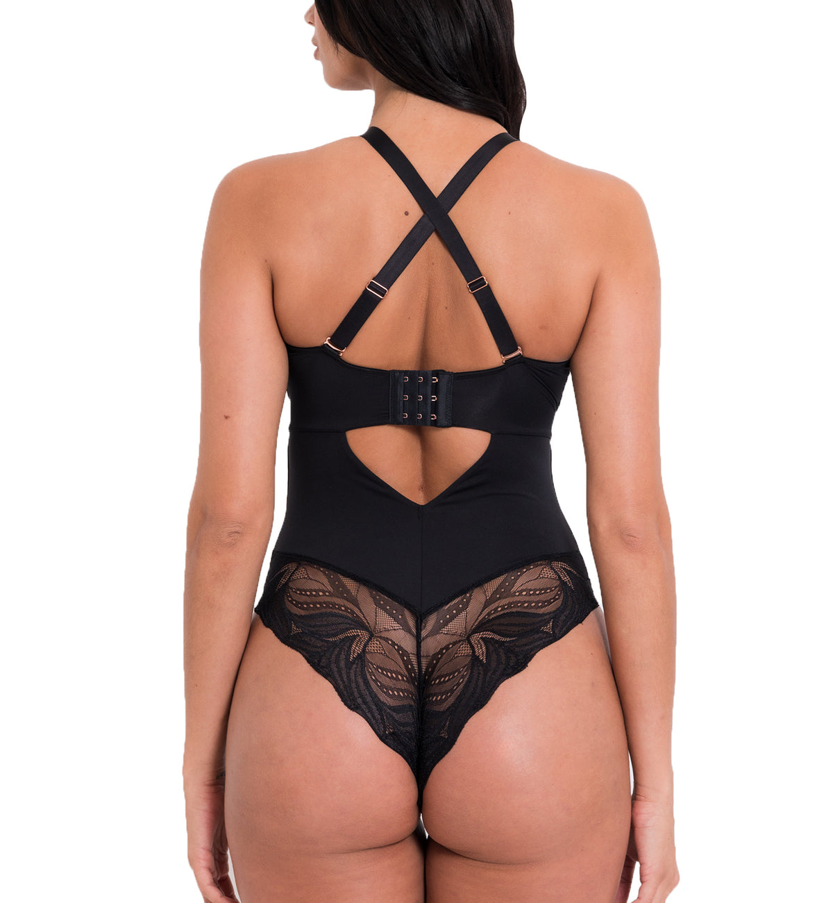 Scantilly by Curvy Kate Indulgence Stretch Lace Body Suit (ST010704)- -  Breakout Bras