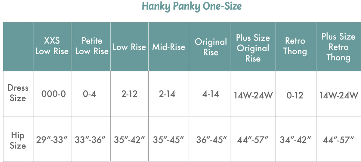Hanky Panky Signature Lace Low Rise Thong (4911P),Four Leaf Clover - Four Leaf Clover,One Size