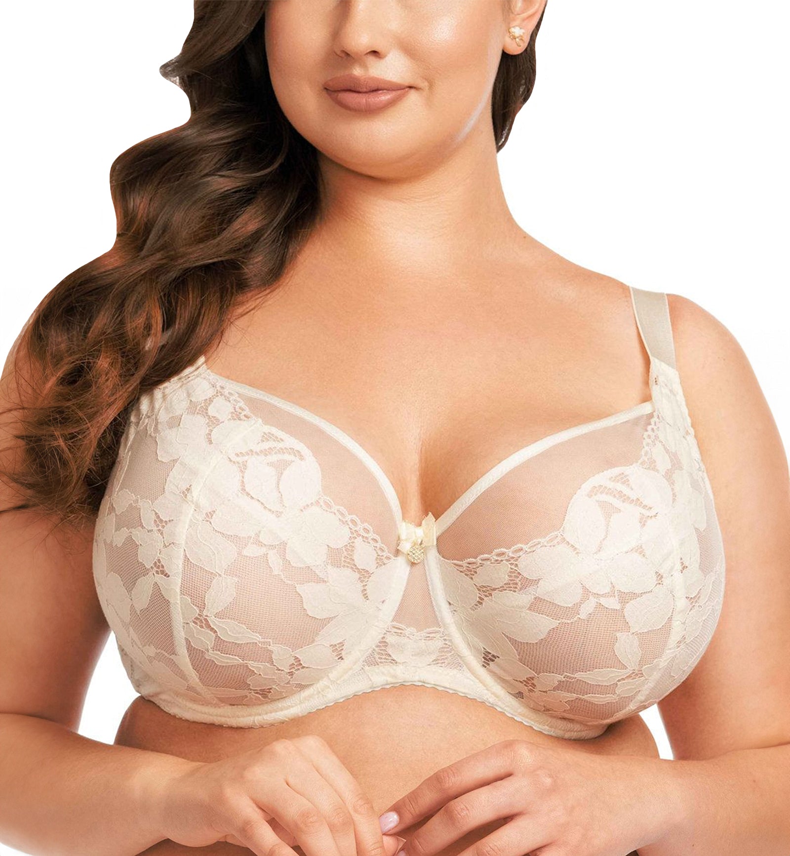 Nessa Milena Underwire Soft Bra (N550),30J,Ecru - Ecru,30J