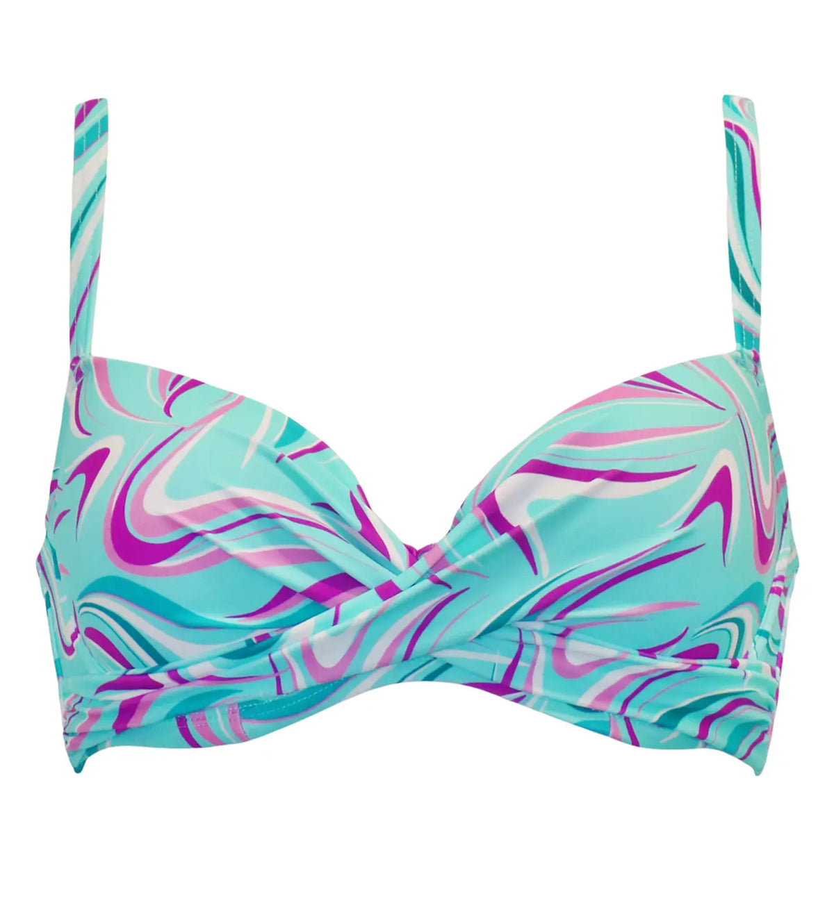 Pour Moi Carnival Light Padded Twist Front Underwire Swim Top