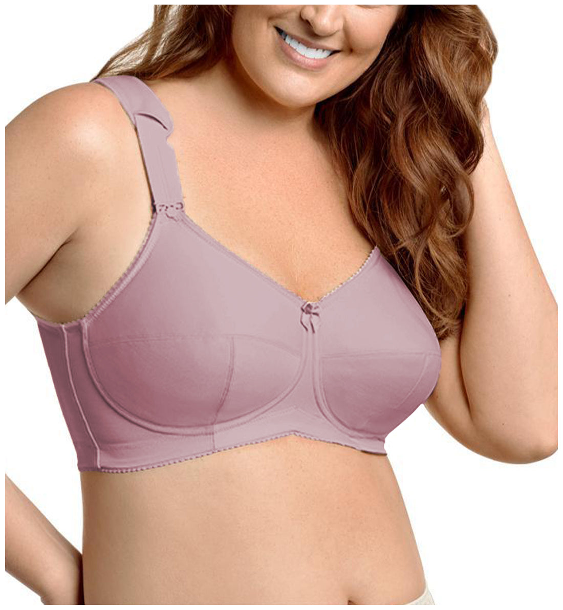 Elila Kaylee 3-Part Cup Full Support Softcup Bra (1505)- Black