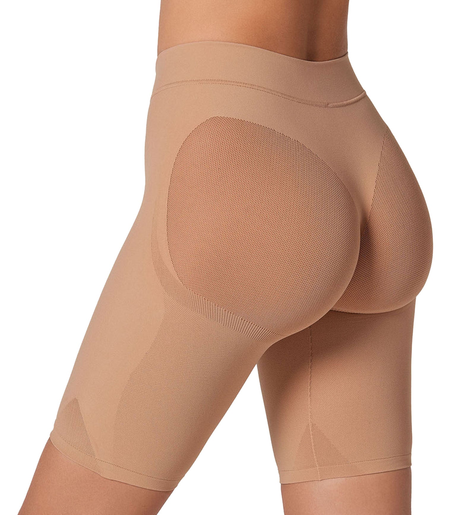 Leonisa Well-Rounded Invisible Butt Lifter Shaper Short (012778),S/M,Natural - Natural,S/M