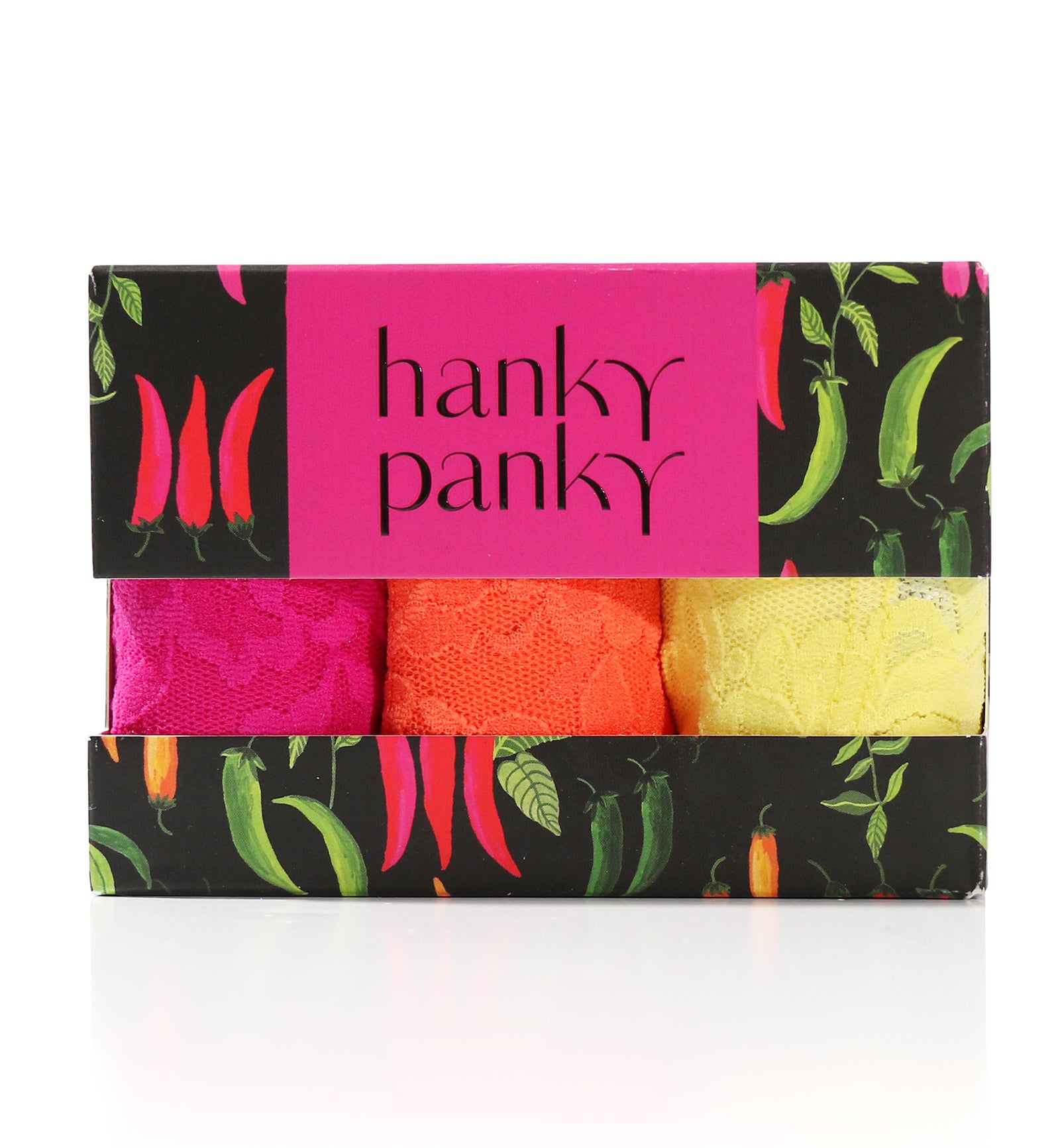 Hanky Panky 3-PACK Signature Lace Low Rise Thong (49113PK),Extra Spice - Extra Spice,One Size