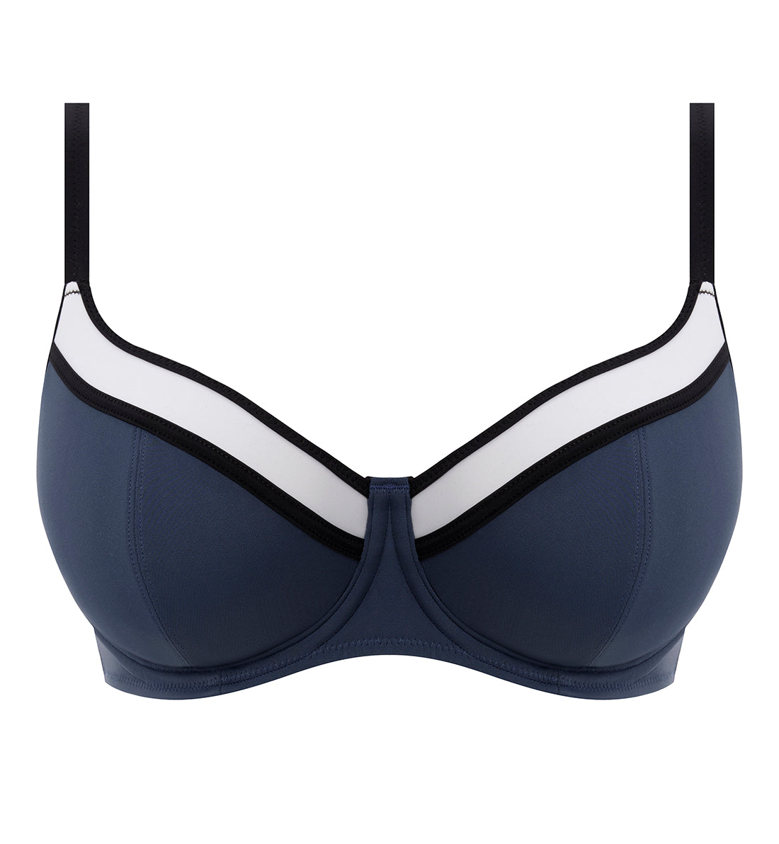 Freya Colour Crush Convertible Concealed Underwire Bralette Bikini Top  (202014),36E,Ink 