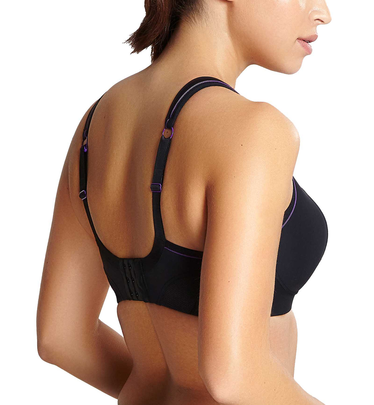 Panache Boundless Racerback Non-Wire Sports Bra (7341),28F,Black - Black,28F