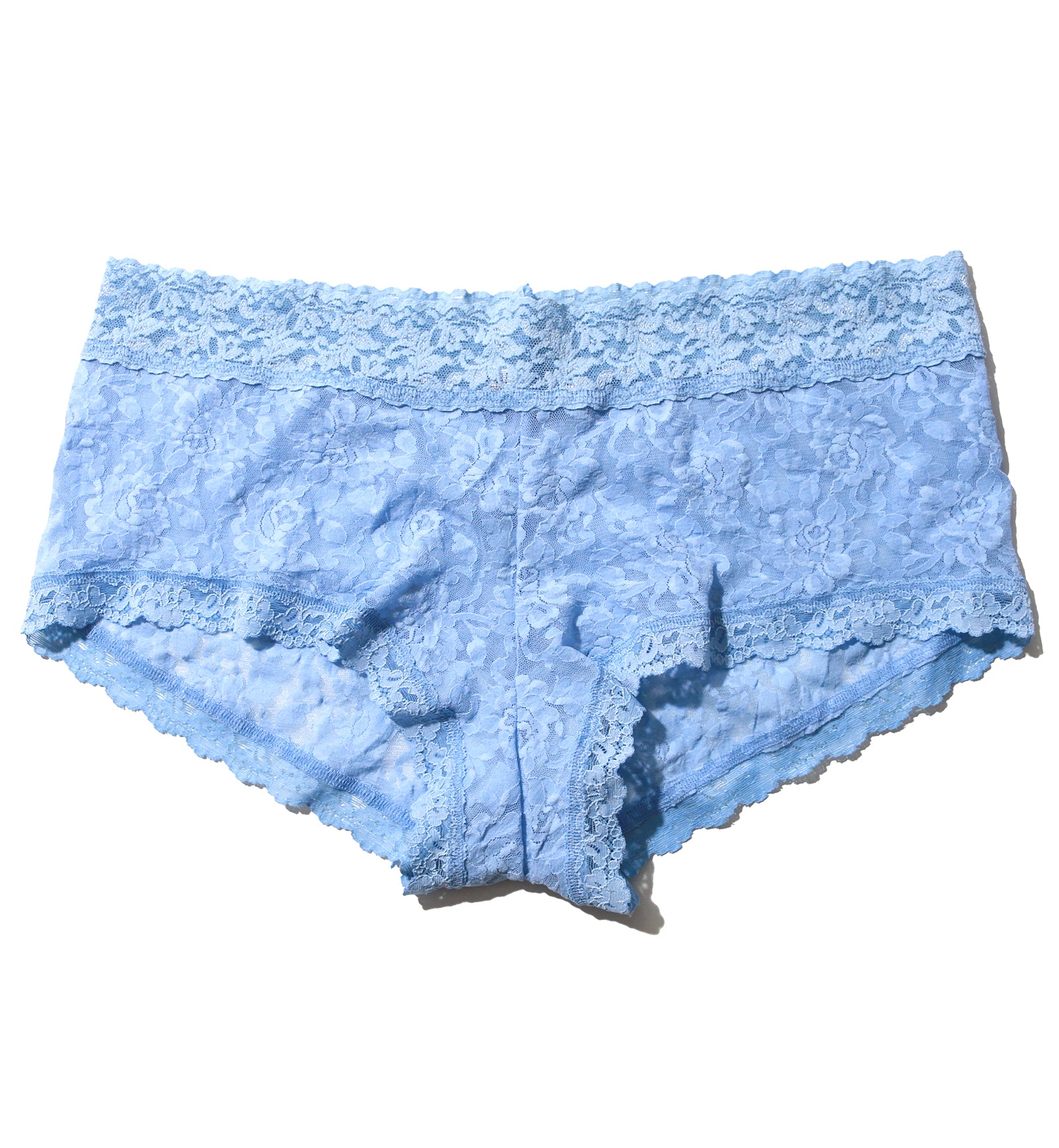 Hanky Panky Signature Lace Wideband Boyshort PLUS (481281X),1X,Clarity - Clarity,1X