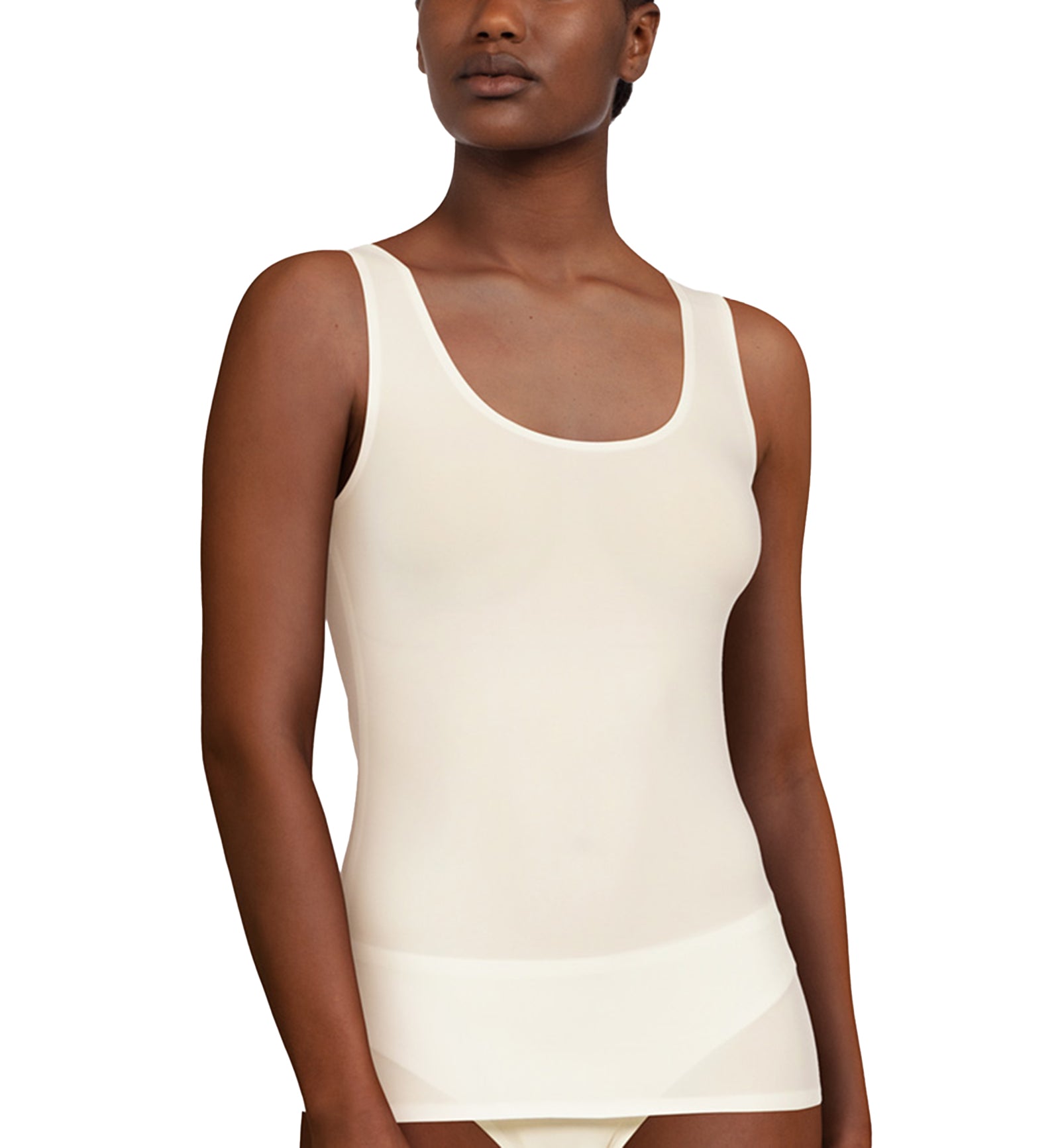 Chantelle Softstretch Smooth Tank Top (C26460),Ivory - Ivory,One Size
