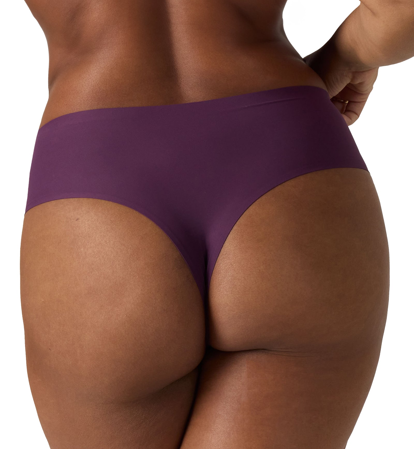 Evelyn & Bobbie High-Waisted Thong (1703),US 0-14,Plum - Plum,US 0-14