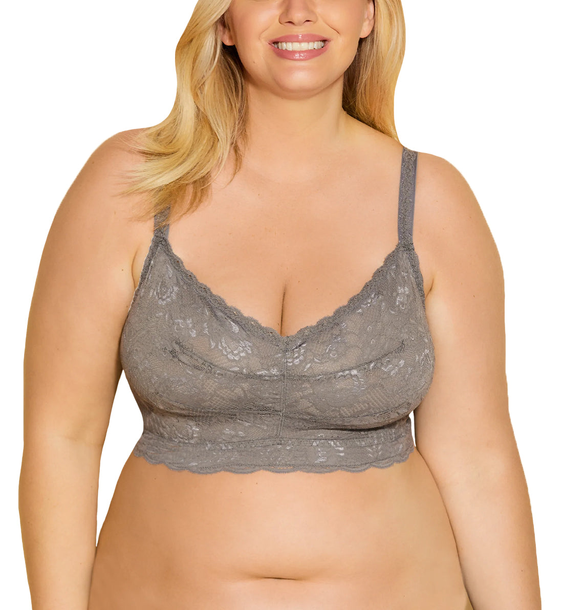 Cosabella Women's Never Say Never Curvy Sweetie Bralette in Gray 
