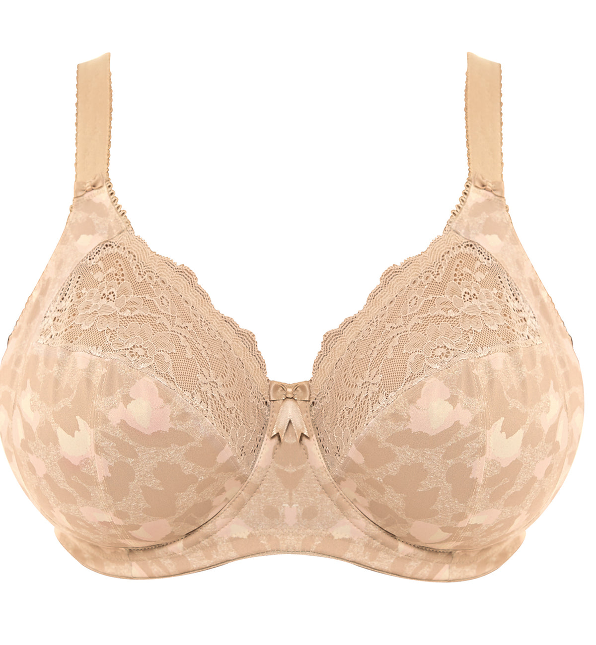 Elomi Morgan Stretch Lace Banded Underwire Bra (4110),32GG,Toasted Almond - Toasted Almond,32GG