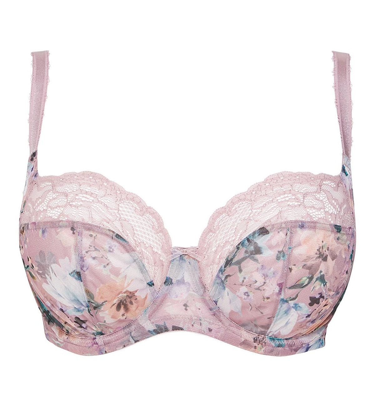 Lounge Underwear Blossom Stretch-lace Balconette Bra in Pink