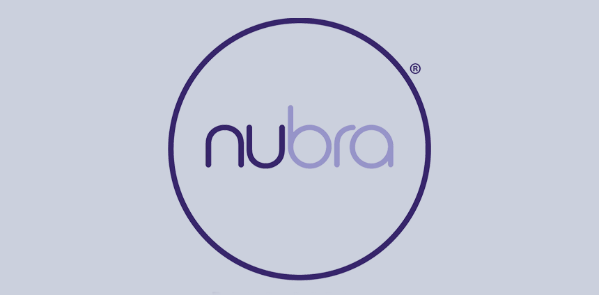 NuBra Seamless Push Up Adhesive Bra with Molded Pads SE998 (Black